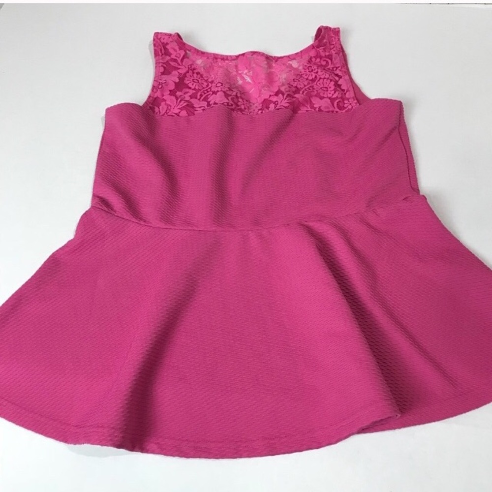 Pink peplum